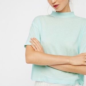 Free People Need You Tee - Cyan/Blue